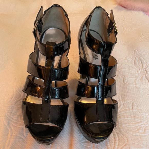 Michael Michael Kors Strappy Patent Leather Heels - Picture 3 of 4
